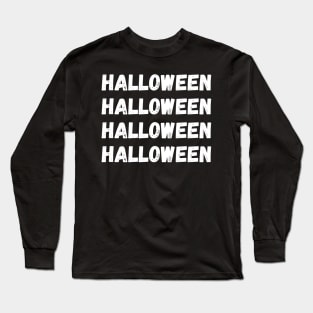 Halloween. Minimalistic Halloween Design. Simple Halloween Costume Idea Long Sleeve T-Shirt